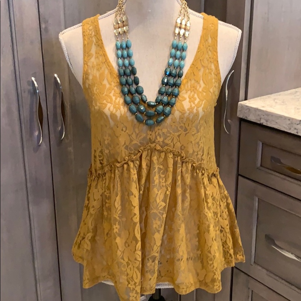 NWT Super Sexy Lace babydoll shirt